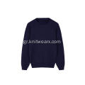 Πουλόβερ Πλεκτό Καλώδιο Υφής Crew-Neck Pullover